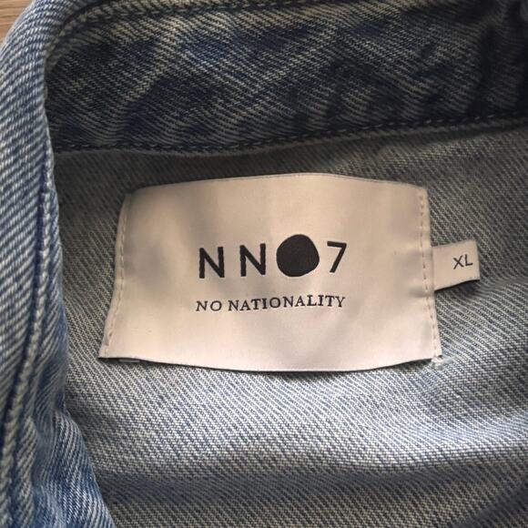 AS IS NN07 Mens Denim Jacket Peter 1816 XL Blue Jeans Shacket 299 No Nationality - Picture 4 of 10